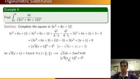 [Math 22] Disc 03 Integration by Trigonometric Substitution (Part 2 of 3)