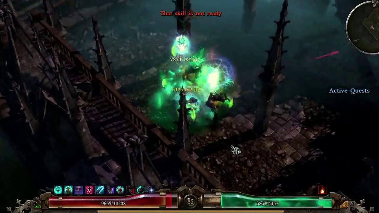 Grim Dawn Phantasmal Blades Spellbreaker vs VALBURY TRIO final bosses