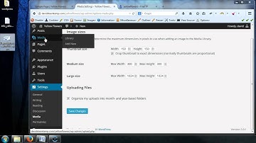 Complete WordPress Video Tutorial - 16 - Settings - Media