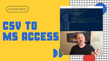 CSV to Microsoft Access Using Python and Pandas