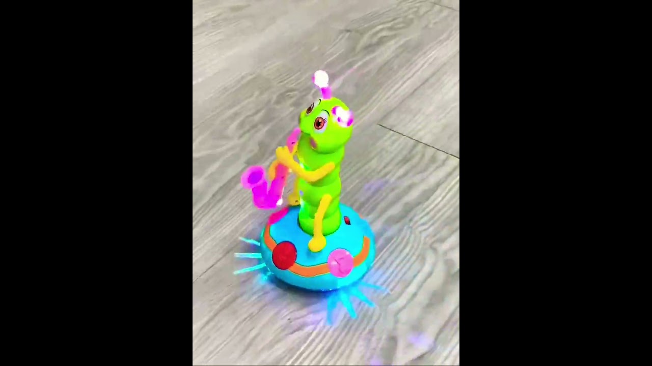 Musical catterpillar with lights | Bump and go toys