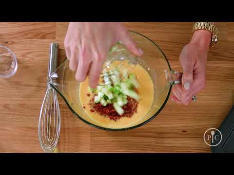 video recipe apple cheddar bacon egg muffins
