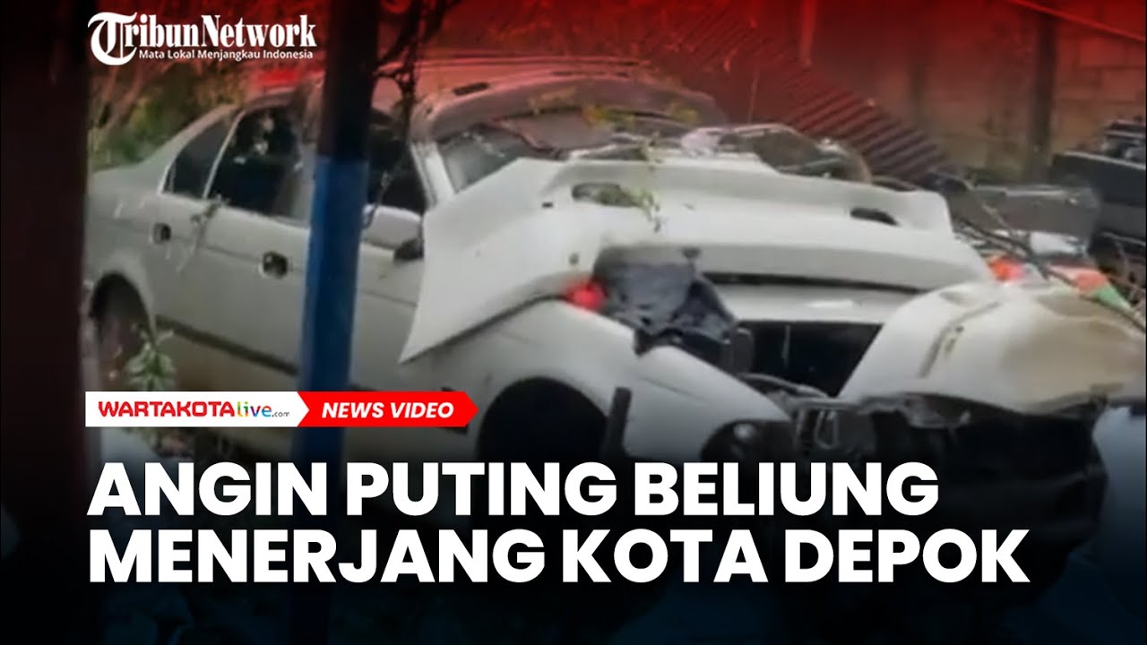 Dahsyatnya Terjangan Angin Puting Beliung di Depok