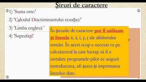 4. Limbajul Pascal (Siruri de caractere) Clasa 9