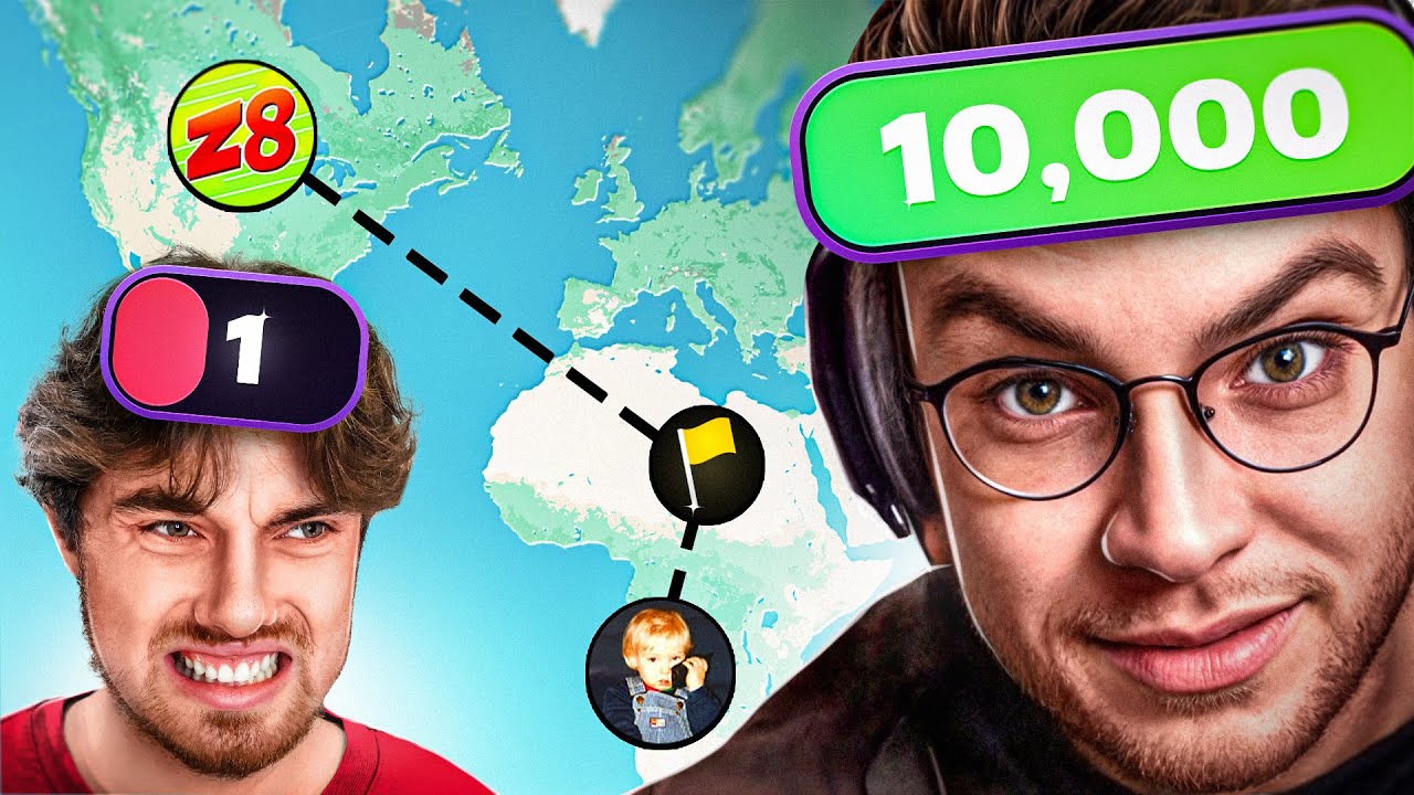 Geoguessr Pro мощностью 1 л.с. против ohnePixel мощностью 10 000 л.с.