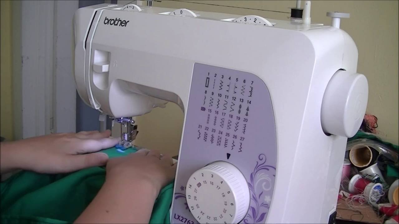 Brother LX2763 Sew Button on with Sewing Machine Tutorial - YouTube