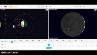 Moon phase Simulation screenshot 2