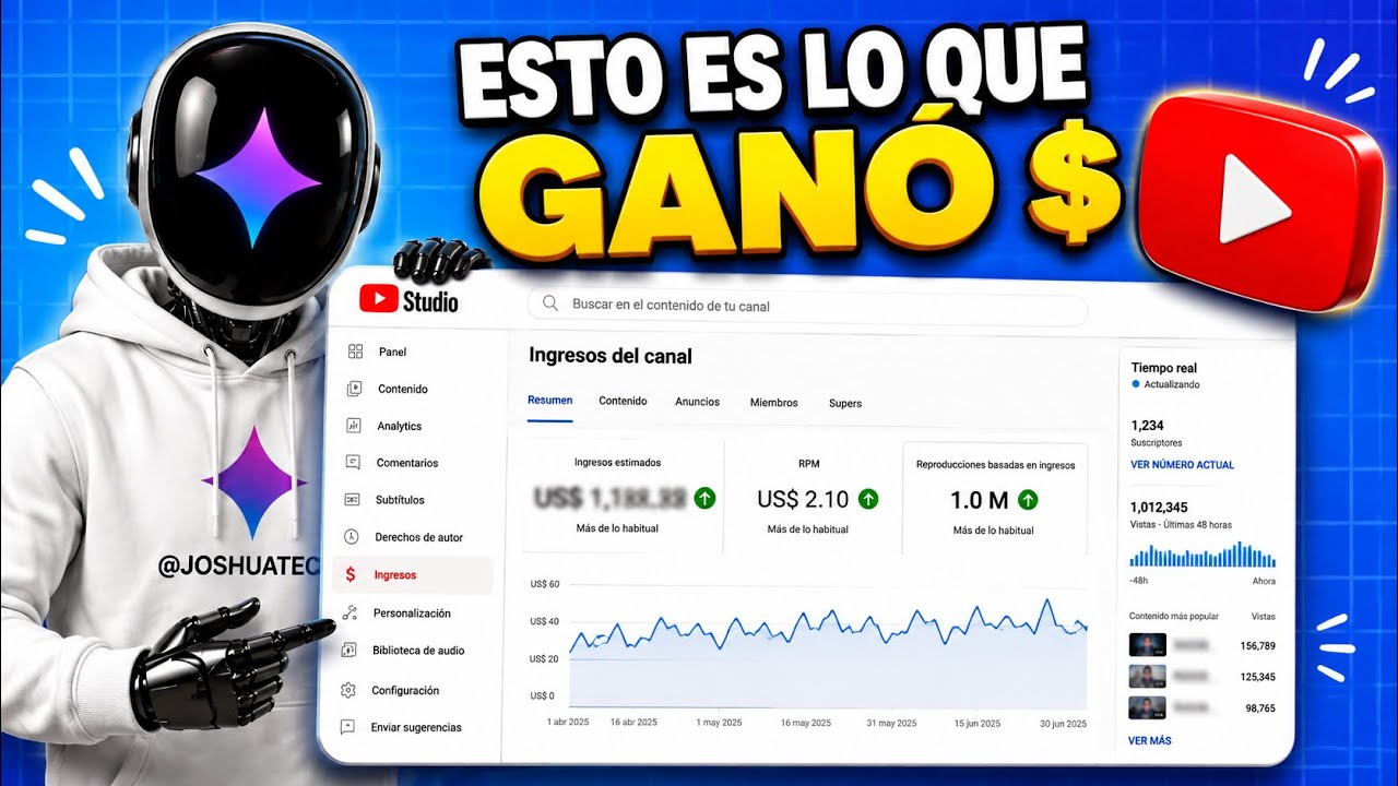 🚨Cuanto le Paga YouTube a un CANAL de TUTORIALES 2024 ️ - YouTube