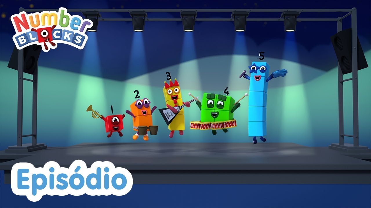 Numberblocks em Português Brasil| Episódios completos | Cinco
