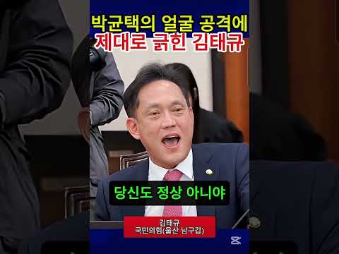 박균택의 얼굴 공격에 제대로 긁힌 김태규…결국 이렇게 받아쳤다 #shorts