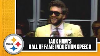 Jack Ham's Pro Football Hall of Fame Induction Speech | Pittsburgh Steelers