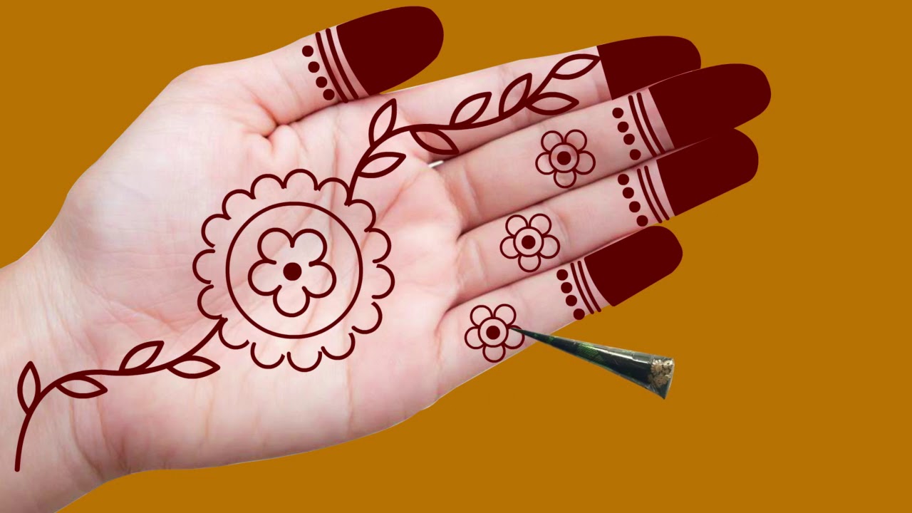 Latest Simple Mehndi Design 2019 Easy Front Hand Mehndi Design