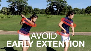 Avoid Early Extension - Golf with Michele Low