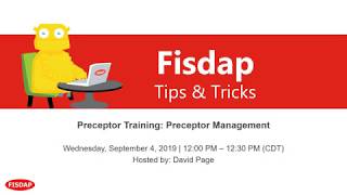 Fisdap Tips & Tricks: 9/4/2019 — Preceptor Training: Preceptor Management