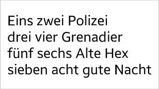 Eins, zwei, Polizei