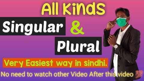 All rules of Singular plural || Singular plural in Sindhi || Noun Singular plural CHETAN EFFORTS