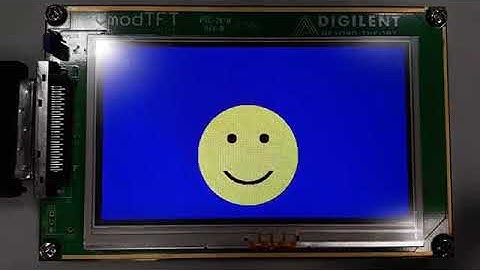 FPGA LCD animation: Bouncing smiley
