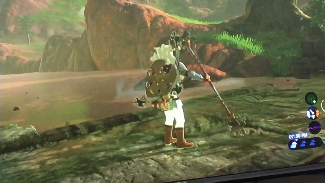 Link spinning a spear! BOTW YouTube