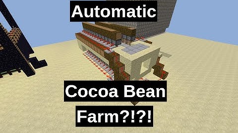 How to make an Auto Cocoa Bean Farm - Voyagerbrothers Minecraft