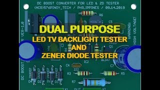 LED TV Backlight Tester And Zener Diode Tester / DIY Project / Dual Purpose Tester