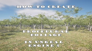 How to use the Procedural Foliage System in Unreal Engine 5
