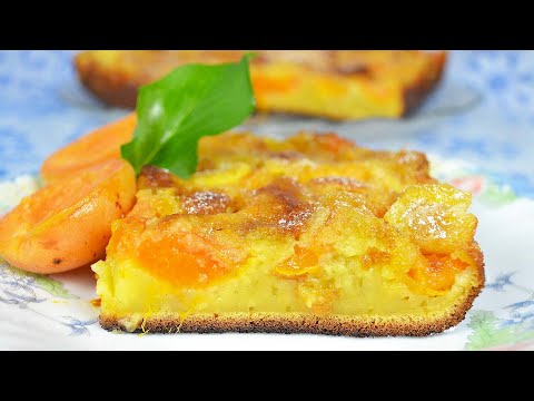 Apricot Clafoutis. The Easiest Recipe.