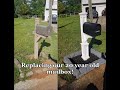 How to replace your mailbox on a budget - DIY (AMAZING before & after)