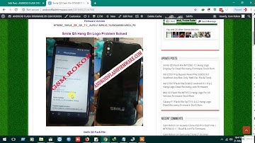 Smile Q5 Flash File MT6580 7.1 Hang Logo Display Fix Dead Recovery Firmware Stock Rom
