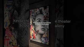 Movie theater and art gallery all in one? 👀