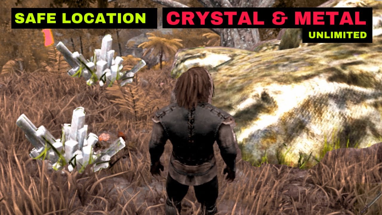Crystal & Metal Spawn Location's In Ark Mobile! - Best Safe Location | Ark Ultimate Mobile Edition