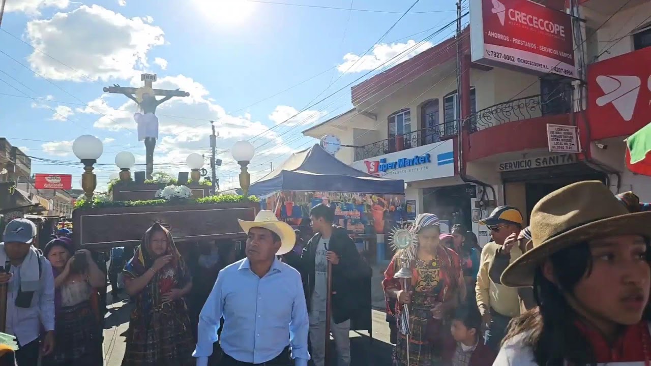 Procesión Cristo Negro Milagroso Señor de Esquipulas San José Chiquilajá, Quetzaltenango Guatemala.