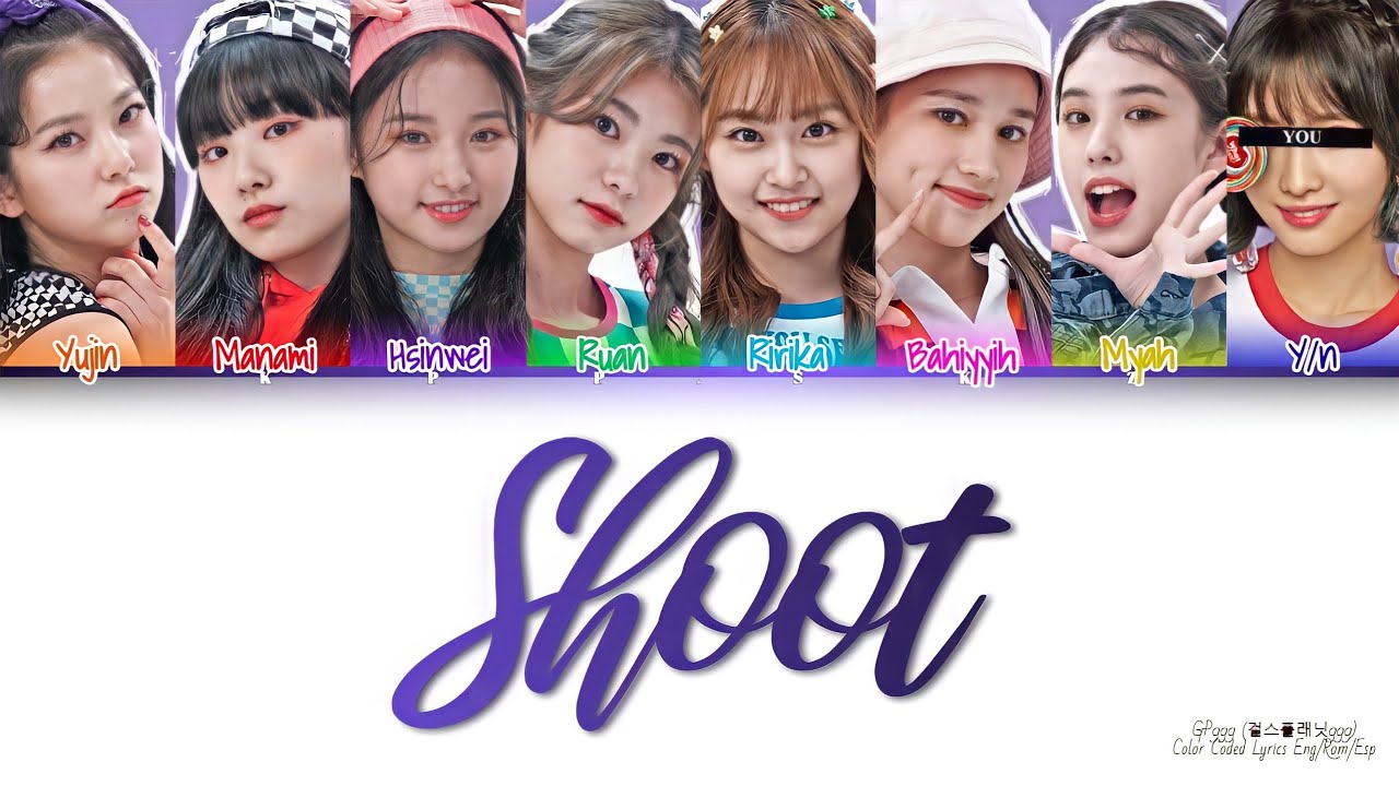 • [Karaoke] GP999 — Shoot! [8 members ver] (Color Coded Lyrics Eng/Rom/Esp)