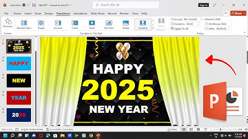 Happy New Year Presentation in MS Powerpoint | How To Make Happy New Year Powerpoint Animation