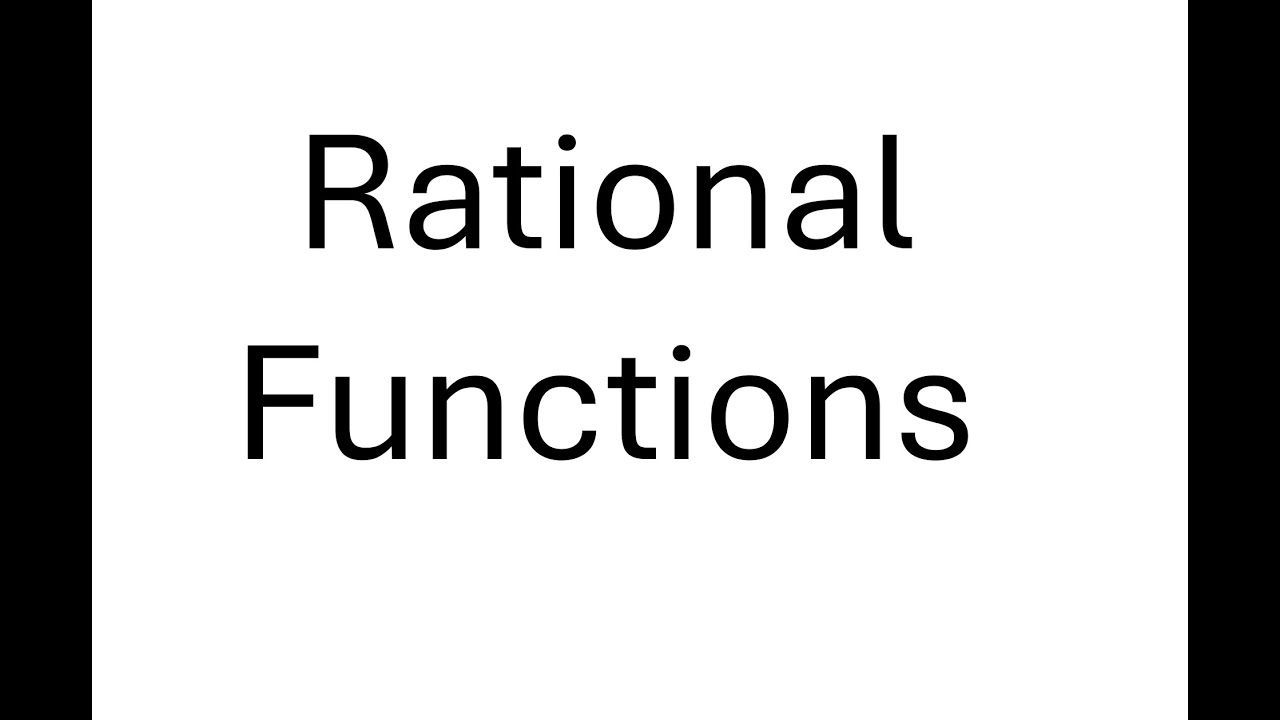 Rational Functions