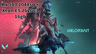 Rx 580 2048sp   Xeon E5 2620v3 16gb valorat fps test *1440*900