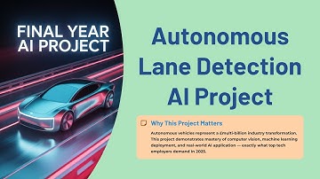 Autonomous Lane Detection AI Project for Placements #campusplacements