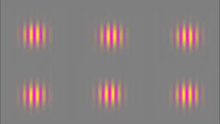 Gabor Patches Colored Eye Exercise for Presbyopia - Drifting at 432Hz