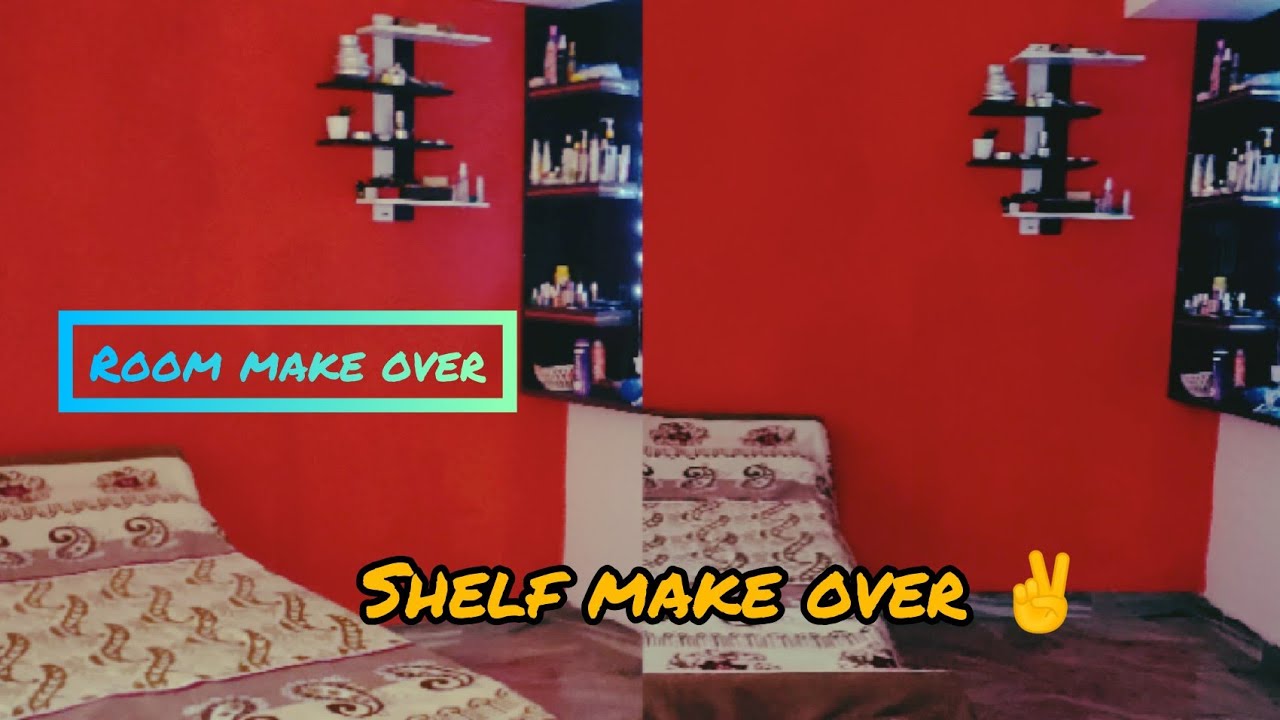 My room make over / room makeover video /room tour / shelf makeover