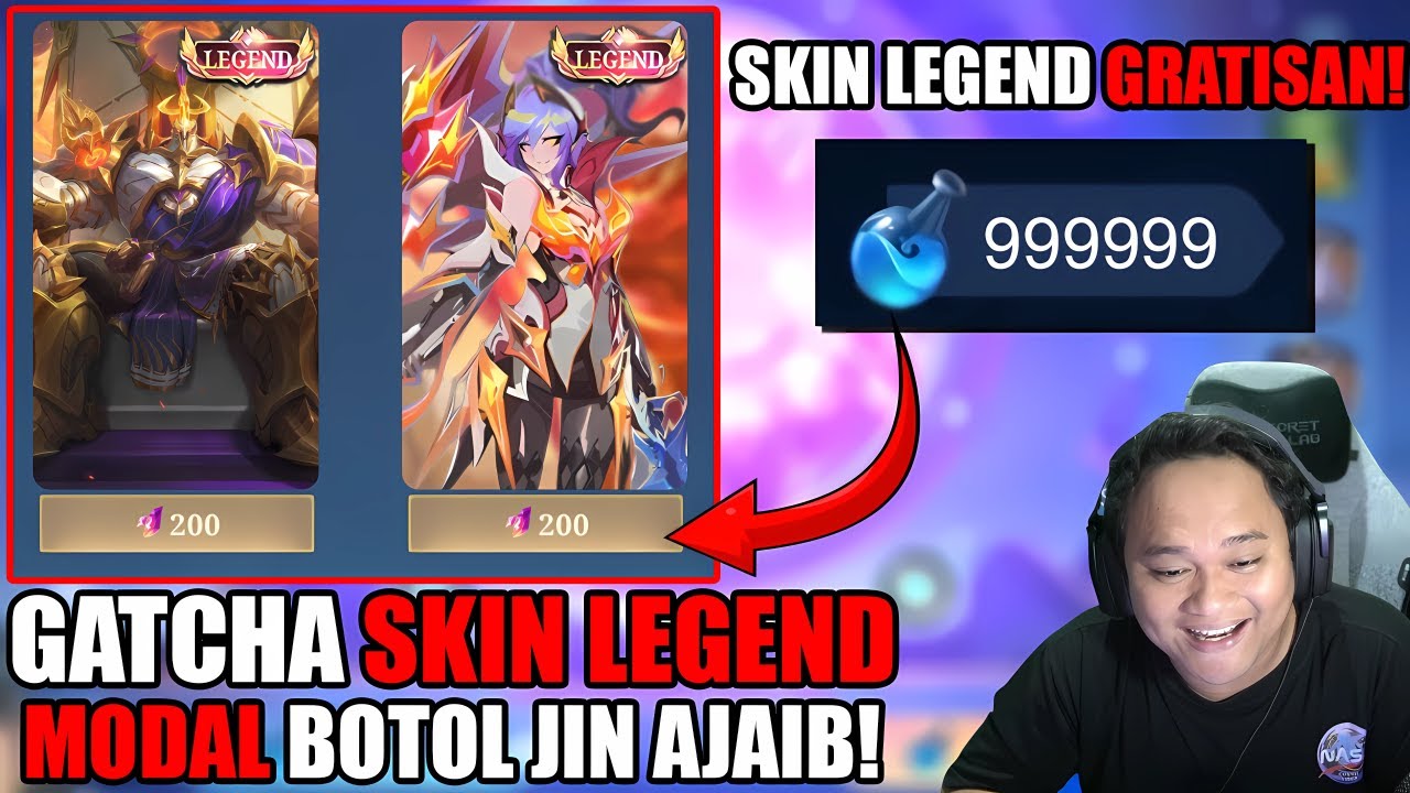 GATCHA 100% GRATIS PERSIAPAN SKIN LEGEND TERBARU "JHONSON & FANNY LEGENDS" RuNgKaT Moonton wkwkwk