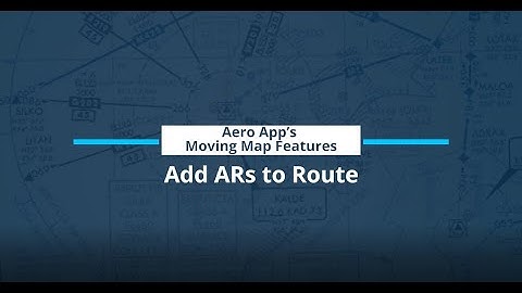 Aero App Fundamentals Chapter 3: Aero App Features, Section 7: Add ARs to Route
