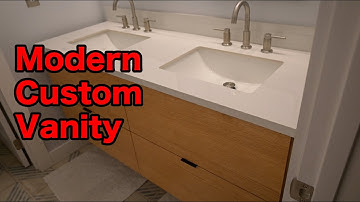 DIY Floating Vanity Build | Quarter Sawn White Oak Part 1 in Bathroom Remodel Series