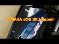 1994 JOG 3KJ Repair｜1994 YAMAHA JOG 3KJ  Front suspension replacement work. ヤマハ ジョグ 3KJのフロントステム交換作業