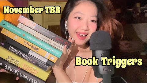 ASMR | Fast & Aggressive November TBR Book Triggers (tapping, tracing, scratching, flipping)