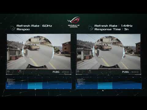 PUBG_144Hz 3ms vs 60Hz 25ms | ROG - PUBG_144Hz 3ms vs 60Hz 25ms | ROG