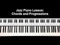 Jazz Piano Chord Lesson