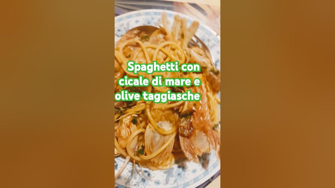 Spaghetti con cicale di mare e olive taggiasche YouTube