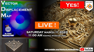 VDM SPECIAL 3D Jewelry in BLENDER  - Diseño de joyas 3D - Création de bijoux 3D