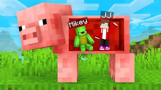 How Mikey and JJ Stuck Inside MOBS in Minecraft (Maizen)