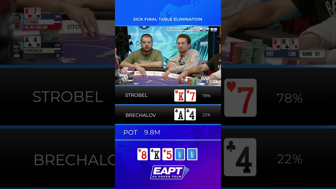 Sick final table elimination! 🤯  