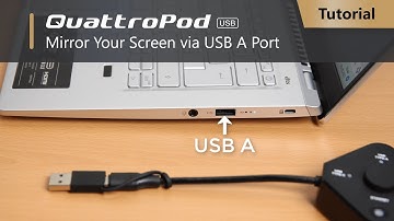 User Guide: Mirror Your Screen with the QuattroPod USB A Transmitter